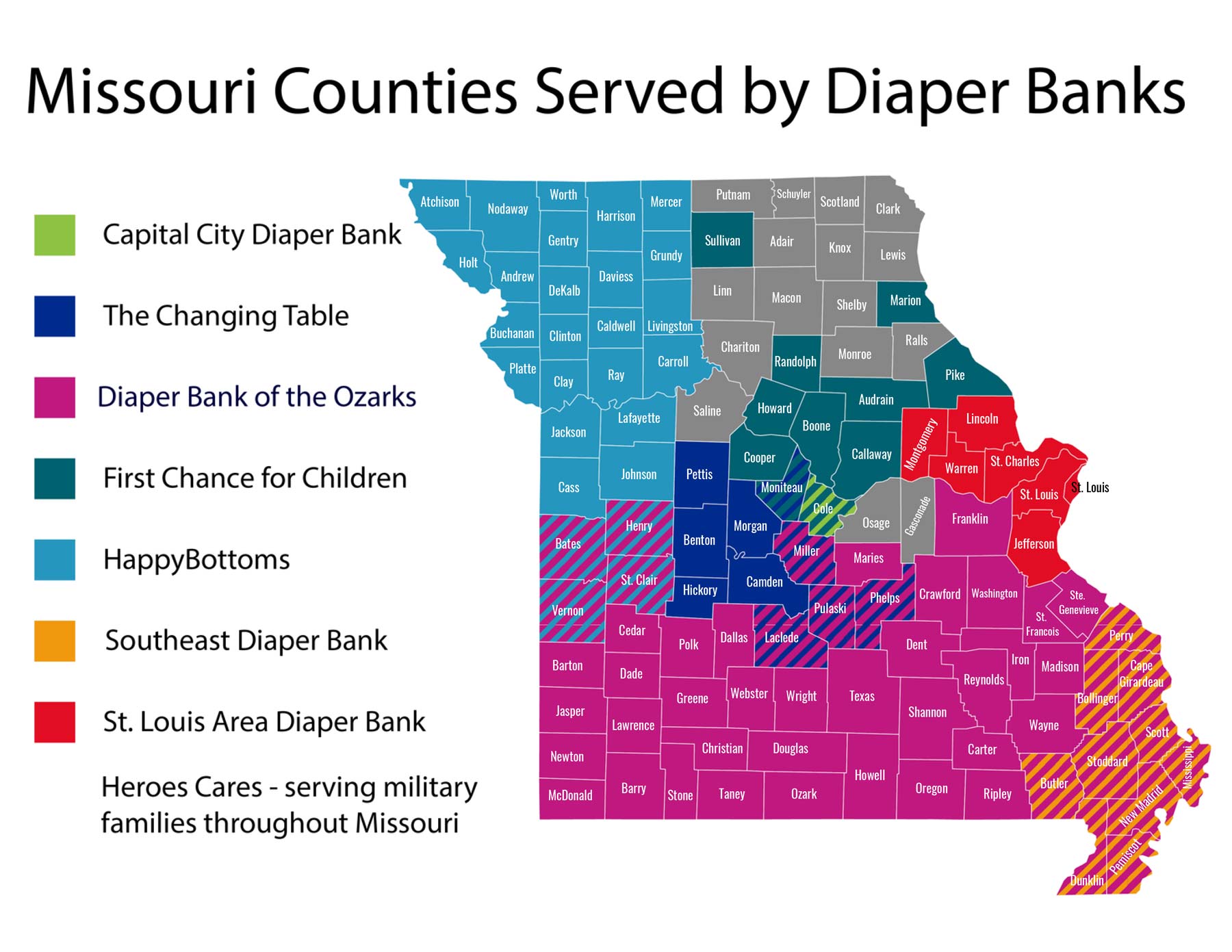 Missouri Diaper Banks